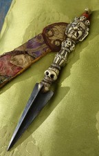 Vecchio Fine Tibetano Phurba