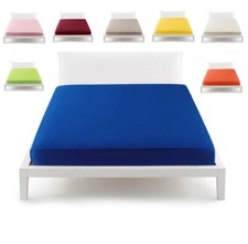 Lenzuola lenzuolo sotto con angoli matrimoniale coppia di federe 100 COTONE.