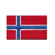 Norwegian Flag Iron On Patch