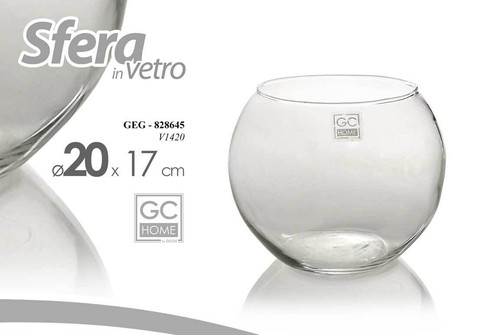Vaso sfera vetro - a,