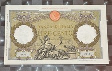 100 Lire Roma Guerriera Fascio Roma Decreto 13 Marzo 1937