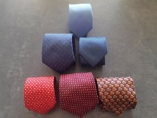 SET 6 CRAVATTE MARCHE VARIE USATO OTTIMO STATO