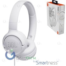 JBL TUNE 500 T500 CUFFIE CON FILO ON-EAR JACK 3.5" CON COMANDI E MICROFONO BIANC