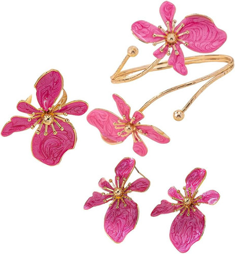 Set gioielli floreale - set,