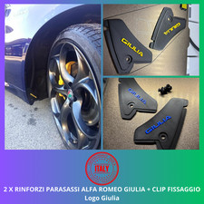 Rinforzi Passaruota Alfa Romeo Giulia - 2 Pezzi + Clip Fissaggio | Logo Giulia