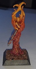 Metal Fire Elemental Demon Miniature – Well Painted – Perfect for D&D, Pathfinde