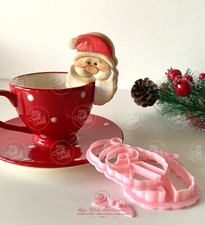 Cookie Cup Tazza Natale Babbo Natale Formine Biscotti Cookie Cutter 6cm