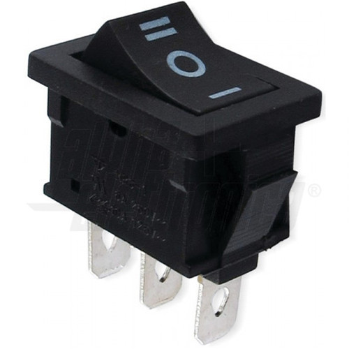 Deviatore nero spdt - 1p,