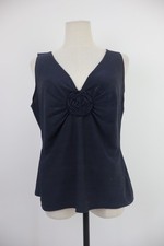 ARMANI COLLEZIONI TOP MAGLIA DONNA TG 48 WOMAN VINTAGE T-SHIRT ITALY CASUAL BLU