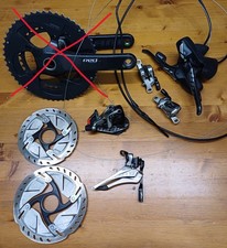 Gruppo Completo SRAM Red 22 2x11 Bici Corsa Dischi Shimano Freni Idraulici 