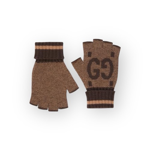 Guanti gucci jacquard - gg,