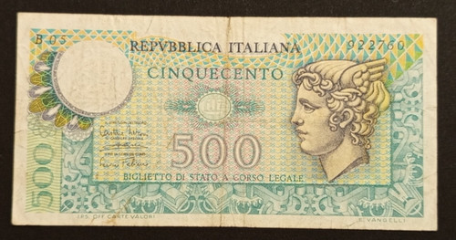 500 lire mercurio 1974 - 500,