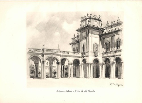 Stampa antica brignano gera - antica,