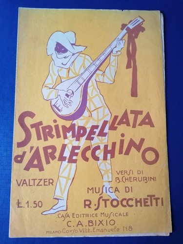 Antico spartito musicale - antico,