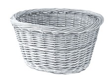 oval wicker basket 36x30x20h