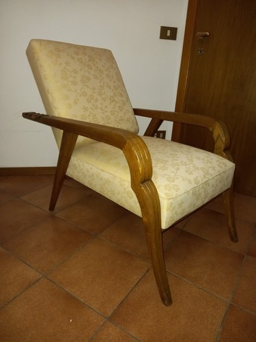 Poltrona legno vintage - poltrona,