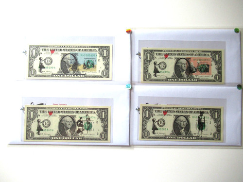 Banksy banconota vera 1 us - banksy:,