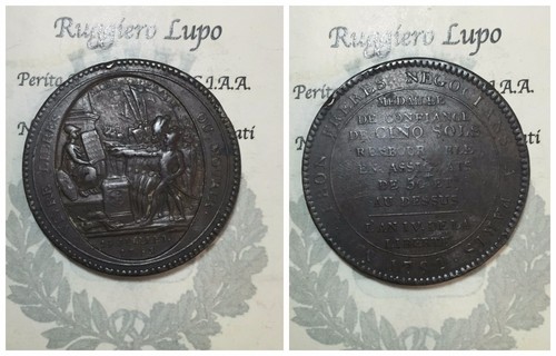 Medaglia france francia 1792 - france,