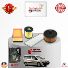 KIT TAGLIANDO FILTRI + OLIO CITROEN JUMPY II 2.0 HDi 88KW 120CV DAL 2007 ->