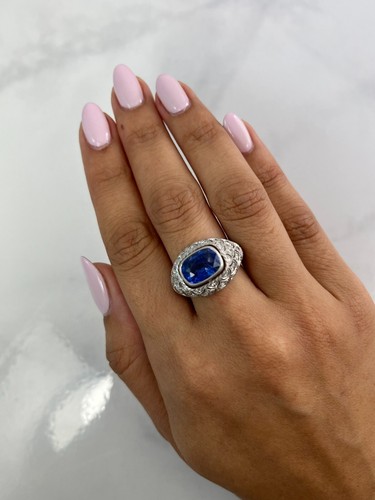 Anello art deco cuscino - art,