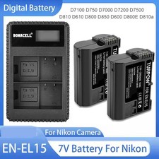 2 batterie 2800 mAh EN-EL15 +