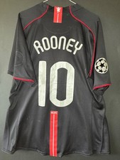 Manchester United match issued shirt Rooney nike XL Red Devils preparata