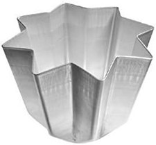 TEGLIA STAMPO TORTIERA FORMA PANDORO PANETTONE NATALE ALLUMINIO 1000Gr