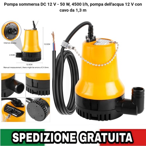 Pompa sommersa 12v 50w 4500 - dc,