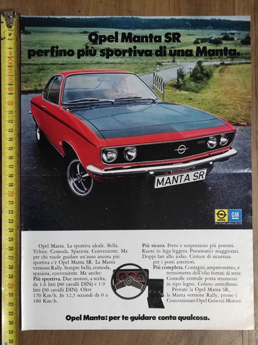 Pubblicità vintage 1971 opel - pubblicità,