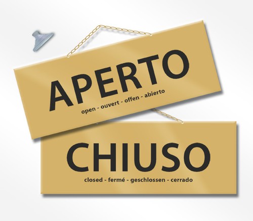 Maxi cartello aperto chiuso - cartello,