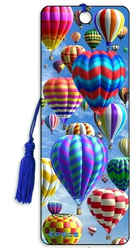 Segnalibro mongolfiere - segnalibro, 3d