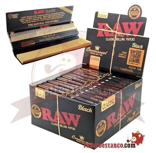 Cartine raw black connoisseur - cartine,