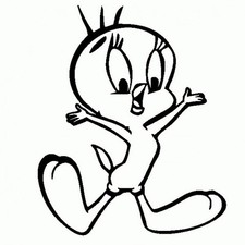 Tweety - Adesivo PreSpaziato -