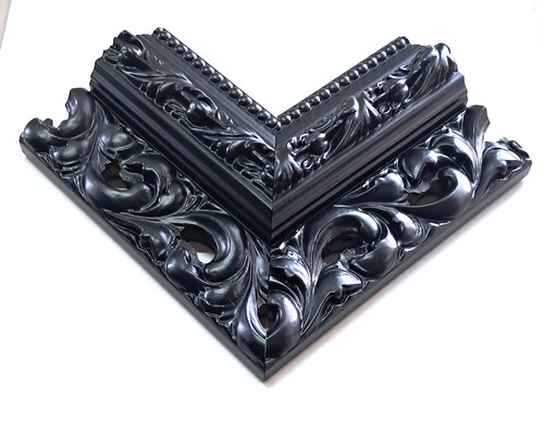 Cornice legno nero traf x - cornice,