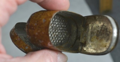 Antica scatola latta - antica, di