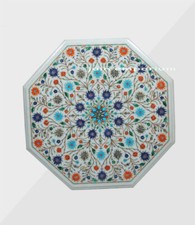 Tavolo 21" marmo bianco caffè