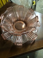 vintage bellissimo centrotavola in vetro -portafrutta  o zuppiera / anni '40