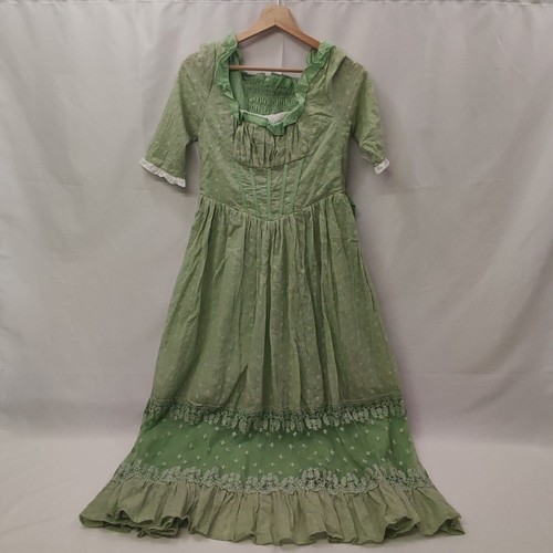 Abito donna cotone verde - cotone,