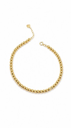 Bracciale sfere 3mm oro - sfere, in