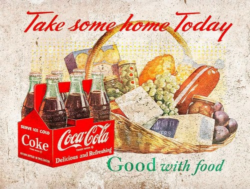 Insegna adv coca cola - cola, take