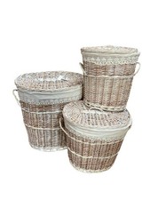CESTONI BIANCHERIA SET 3 CESTI