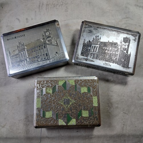 Three metal cigarette - metal, cigarette/trinket