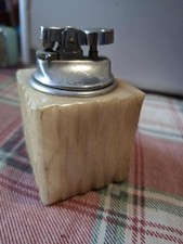 lotto 3 ACCENDINO DA TAVOLO ONICE MARMO VINTAGE (da caricare senza pietrina)