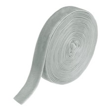 9/16"x5yd Grey 1 Sided Velvet
