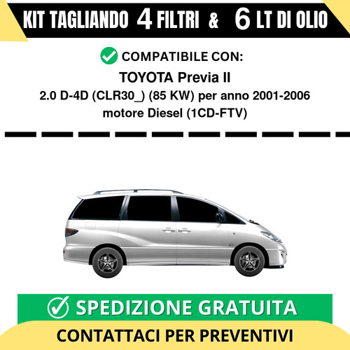 Tagliando per toyota previa - toyota, ii