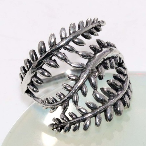 Anello foglia stile vintage