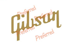 Adesivo gibson oro - oro, chiitarra