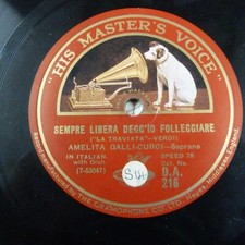 78 rpm AMELITA GALLI-CURCI