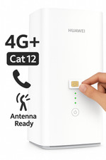 Router 4G+ LTE Huawei B628-265 CPE Pro 2 Cat12 600Mb WiFi SIM RJ11 telefono VoIP