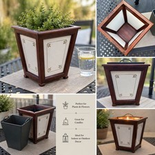 Fioriera in legno con